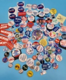 Political Buttons= Bush, Reagan, Morse, & more