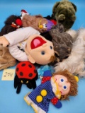 Hand Puppets Collection= Lady Bug, Clown, & more