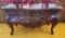 Carved Wood Dresser with 2 Drawers & Curved Legs