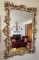 Mirror with Ornate Golden Carved Frame