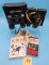 2 Pair Binoculars, Books= Birds of the World, & more