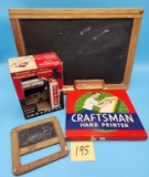 Chalk Boards, Superior Printing Press, & more
