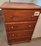 Wood 4 Drawer Dresser