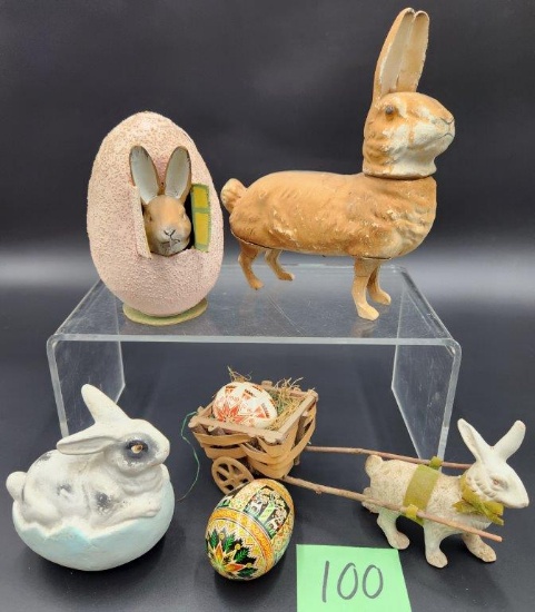 Vintage rare Bunny Candy Container, and more