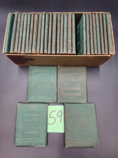 Vintage set "Little Leather Library - Redcroft Edition" Classics