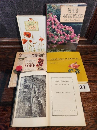 Book Collection includes "Country Diary of Garden Lore"