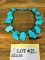 Womens Chunky Turquoise Necklace