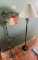 Vintage And Modern Floor Lamps Pair