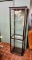 Wood And Glass Narrow Curio Cabinet