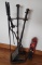Vintage Fireplace Tools And Rack And Match Holder