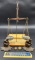 Vintage Scale With Weights, Wood Base,