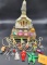 Vintage Snowy Church, Box Glass Ornaments