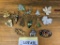 Various Pins Including Leaves, Stag Head, Christmas Trees