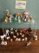 Miniature Menagerie Includes Birds, Lion, Tiger