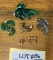 1980s Craft Enamel And Rhinestone Fantail Fish Brooch