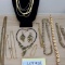 1980s Peruvian Coin Style Necklace And Earrings Set
