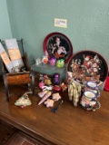 Toy Display Sleigh, Santa Platters, Santa Mugs