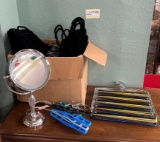 Light Up Makeup Mirror, Box Cloth Cover Hangers