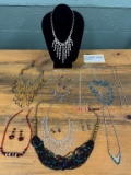 Elaborate Beaded Necklaces, Rhinestone Necklaces