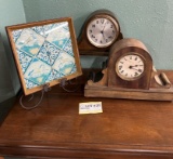 Framed Tile Art On Metal Picture Stand