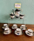 Vintage Dragonware Tea Set With Teapot