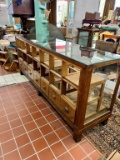 Vintage Wood And Glass Display Case