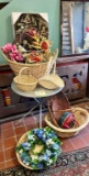 Collection Of Woven Baskets Various Sizes