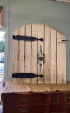 Vintage Arched Wood And Metal Garden Gate