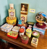 Collection Of Vintage Tins Includes Grape Nuts,
