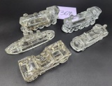 Collection Vintage Shaped Glass Candy Holders
