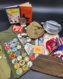 Vintage Scouts Collection With Badges, Sashes