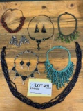 Extra Long Multi Strand Bead Necklace