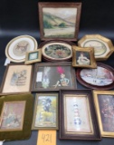 Vintage Framed Wall Art Collection