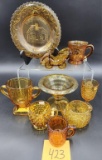 Amber Glass Assortment With 