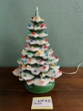 Vintage Nostalgic Light Up Ceramic Christmas Tree