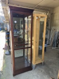 Two display cases