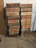 Two Stacks of Barn Fresh Crates