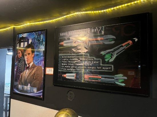 Pair of "Doctor Who" Framed Posters