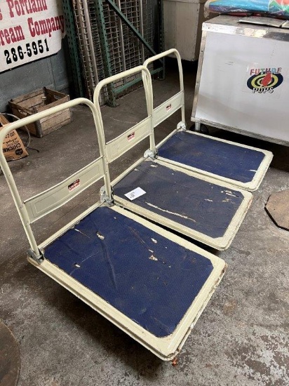Trio of Haul Master  "Platform Truck" style Hand Carts