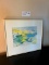 Signed Framed Melody Fahey Watercolor Wall Art