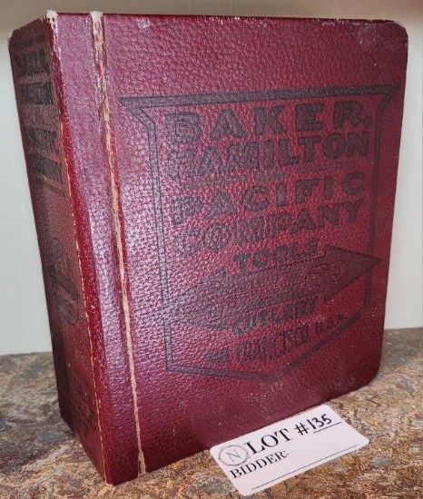 Antique Catalog Book Baker Hamilton And Pacific Co