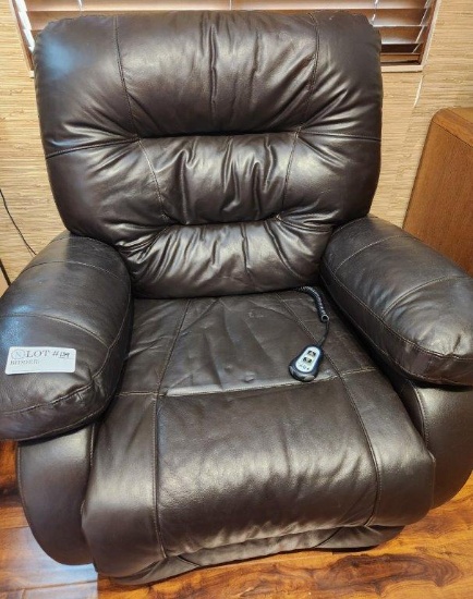 Overstuffed Style Electric Power Recliner