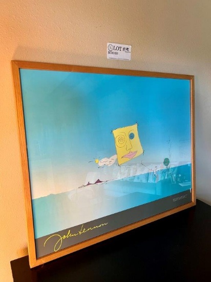 Framed John Lennon "Free As A Bird" Wall Art Print