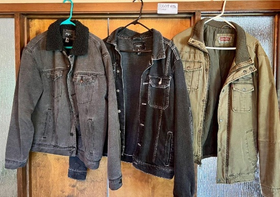 Trio Work Jackets Includes "levis", And Pair "forever 21"
