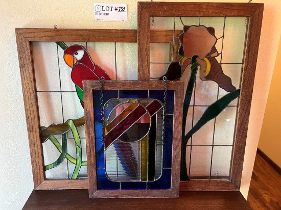 Three Stained Glass Pieces