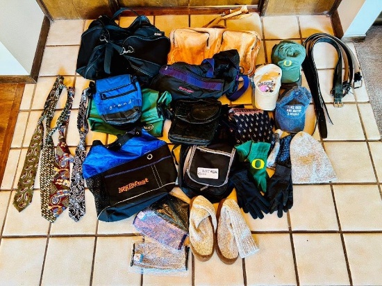 Ties, Hats, Gloves, Belts, And Variety Of Bags