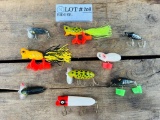 Pair Vintage Fred Arbogast Hula Popper Frogs And More