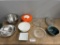 Pair Large Metal Mixing Bowls, 