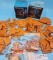 Pair Orig Box Aurora Prehistoric Scenes