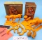 Pair Orig Box Aurora Prehistoric Scenes
